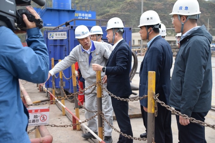 王引權深入華豐船舶檢查安全生產工作